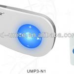 wireless mp3 and learning code doorbel, deaf doorbell light,loud wireless doorbell