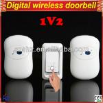 AC office best wireless antique doorbell 110V-240V,1 emitter (remote control)+ 2 receiver (sounder)