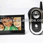 New model 2.4GHz 7&quot; TFT-LCD color wireless video door phone &amp; remote control unlocking