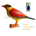 Wireless bird doorbell for family use, bird singing door chime
