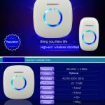 Smart Home and household automation wireless doorbell with CE FCC ROHS ISO9001 certificate