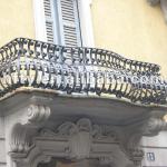 Iron balcony, wrought iron balustrade