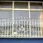 2012new design china manufacture producer wrought iron window grills window fence ,window railings guarding windows-wrought iron window grills