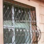 2012new design china manufacture producer iron window design window railings guarding windows