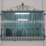2012new design china manufacture producer wrought iron windows window railings guarding windows
