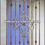 2012 china manufacturer hebei factory painting hand hammered wrought iron window grille