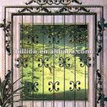 2012 china manufacturer wrought iron grills for windows design hand hammered factory