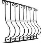 2012 china manufacture factory painting galvanized hand forged window grilles