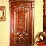 2013 interior luxurious carved solid wood door for bedroom