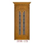 Solid Wood Door With Glass SFDK-17B
