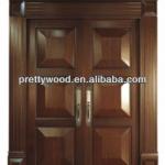 solid oak wood entrance door with painting(PWD-8005)-PWD-8005