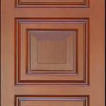 latest design 3 moulding embossed panel solid wood door-zxl46