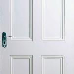 White primed 4 panel interior doors wooden