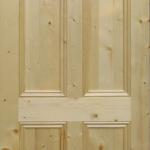 solid wood knotty pine door-
