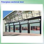 China unqiue Germany technique high strength hollow light weight fiberglass sectional garage door