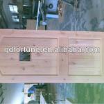 knotty alder eyebrowl exterior door-