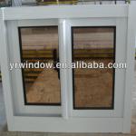Sliding window with aluminum alloy, double glazed coffee color glass
