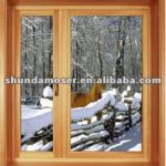 Italian Style Aluminum-Wood Composite outward casement windows Glazed-SD70