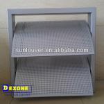 Aluminum perforated horizontal louver for window