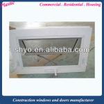 Chamber 3 4 5 white color double glass pvc brown windows and doors