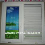 pvc shutter window,shutter pvc window famous design (new design)