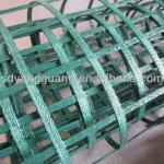warp-kintted oil coated high tensile strength polyester geogrid mesh