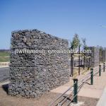 Galvanized&amp;pvc coated gabion box retaining wall(OEM factory)