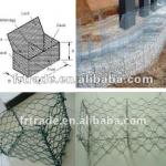 Hexagonal gabion box for flood control