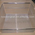 Chrome plated steel grid basket