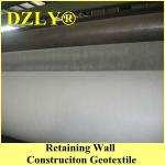 retaining wall construction geotextiles