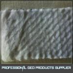 Three-dimensional composite drainage board with geotextile