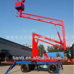 New design walking and collapsible aerial work platform