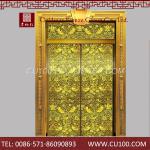 2014 Well sale high quality useful oem bronze elevator door