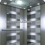 mirror &amp; hairline stainless steel with etching finish passenger lifts