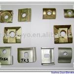 Elevator guide rail parts: Clips-Clips