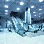 safe public passenger escalator