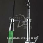 Single Lever Pull-Out LED Spring Kitchen Faucet