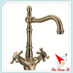 dual lever long neck kitchen faucet M182B