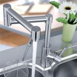 Turnable lead free kitchen stainless steel faucet