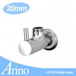 Brass bathroom quarter turn angle valve