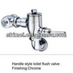 High End Handle Style Toilet Flush Valve High Quality Easy To Use Fashion Modern Style Chrome Plated Toilet Flush Valve KL-5207