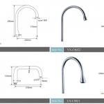 Chrome Plated Finish Brass Swing Special Faucet Spout