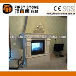 MFI134 White Electric Marble Fireplace-MFI134