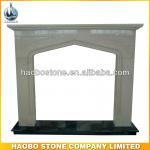 White Marble Freestanding Fireplace Mantel