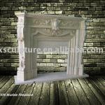 white marble fireplace (30 years factory)