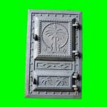 art cast iron fireplace door