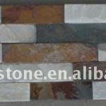 Decorative stone wall panels for fireplace