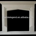 PFM natural marble lowes fireplace mantels-PFM-White Stone Fireplace