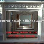 Stone fireplace mantel,white marble fireplace mantel