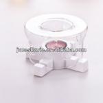 High quality of borosilicate glass stove with resin base